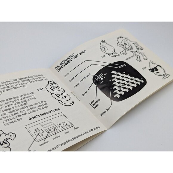Qbert (NES Nintendo, 1989) Authentic Manual Booklet Only - Picture 5 of 6